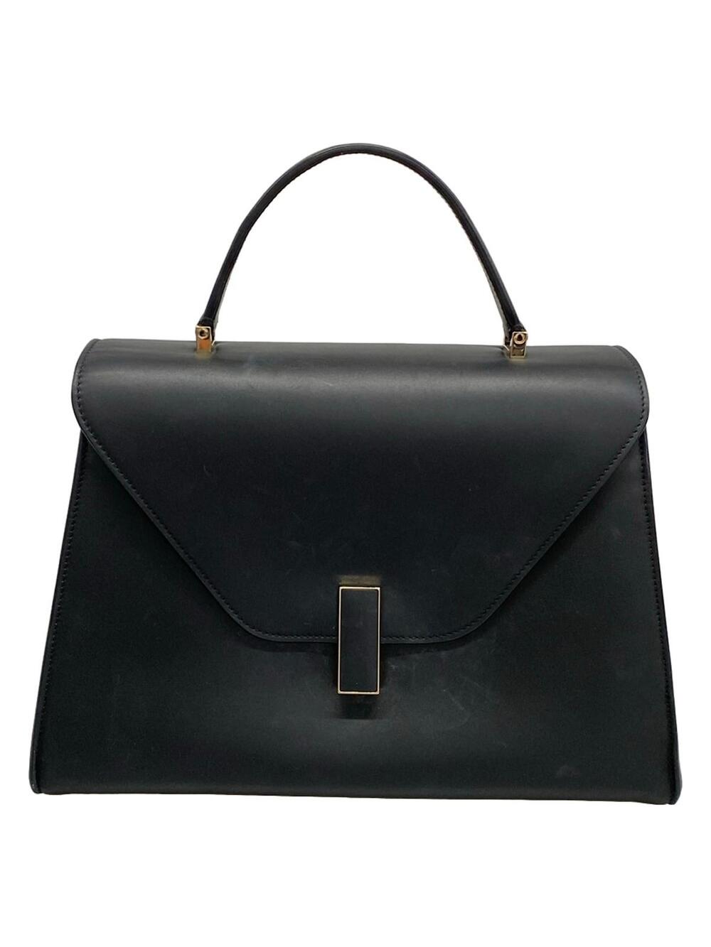 Valextra Iside Maxi Black Blue Leather #282889V17B